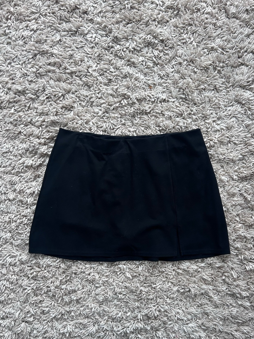 American Eagle Outfitters Black Mini Skirt with Clean Seam Detailing